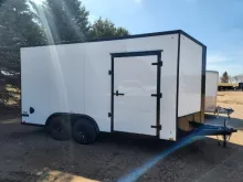 8.5 x 16 White Discovery Cargo Trailer